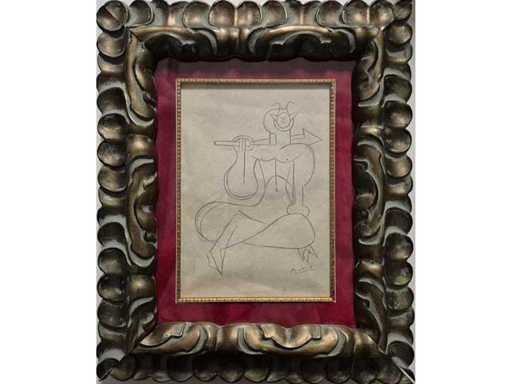 Picasso - Gouache - 52 x 43 cm.