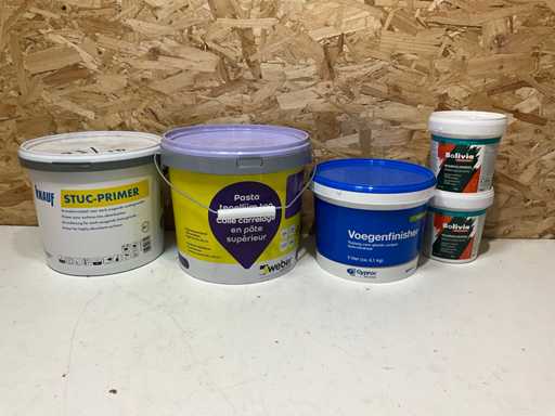 Knauf Weber Primer, pastă și umplutură (5 ori)