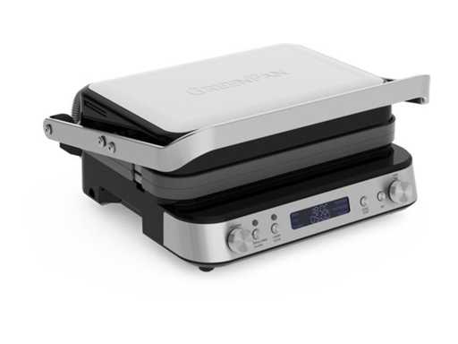 GreenPan Bistro - Contact Grill - openklapbaar - omdraaibare platen - PFAS-vrij