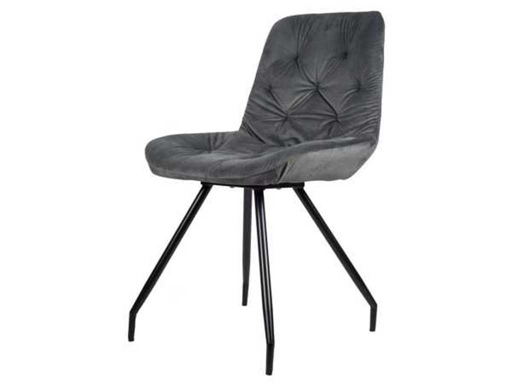 6x Design dining chair grey 1808-12