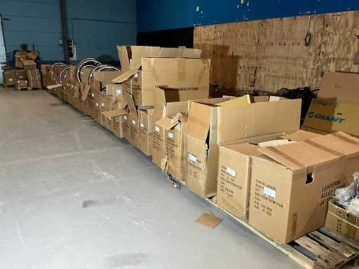 Grote partij fietswielen