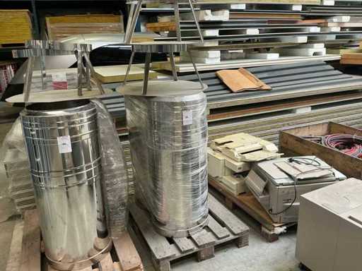 Tubo in acciaio inox a doppia parete (2x)