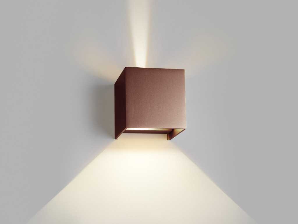 12 x Solo Cube Motion Luminaires d’extérieur Cuivre