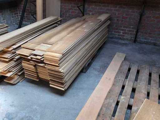 Partij triplex planken met houtfineer