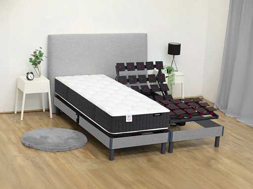 Ontspanningsmatras 80 x 200 cm, pocketveren en traagschuim dikte 24 cm