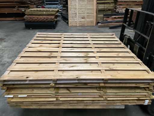 Spruce garden screen impregnated - 180x180 cm (10x)