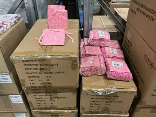 Partij bags classique pink 10,5x10,5x10,5cm (2230x)