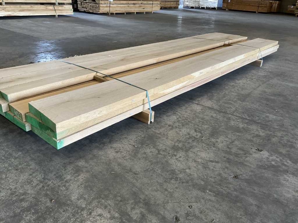 European oak planks pre-planed approx. 0.6 m³