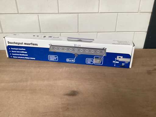 Scarico doccia Differnz RVS 80 cm (2x)