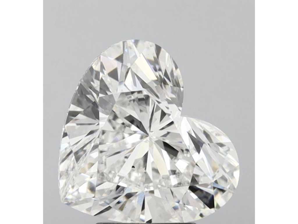 Diamant - 2,00 Karat Diamant im Herzschliff (zertifiziert)