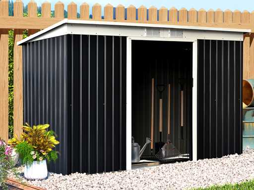 Tuinschuur 3,6 m² - Gereedschapsschuur met funderingsset