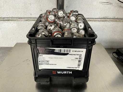 Würth 5,64 kg Kabelverschluss M20x1,5 - 22052stm1x4 in stapelbarer Box