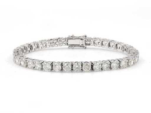 18 KT witgouden armband met 15,33 cts laboratoriumgekweekte diamant