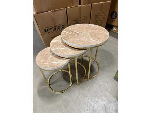 Trzyczęściowy stolik boczny