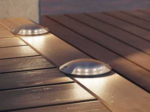 20 x Forlight Led ground spot silver