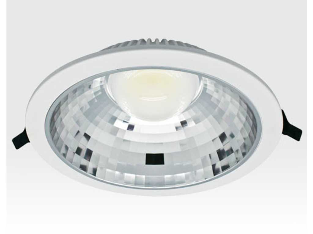 Verpakking van 48 stuks - 15W LED inbouwspot wit Rond Warm Wit/2700-3200K 975lm 230VAC IP40 120 graden verlichting wandlamp plafondlamp binnenverlichting inbouwverlichting kantoor lichtpad verlichting gangpad verlichting