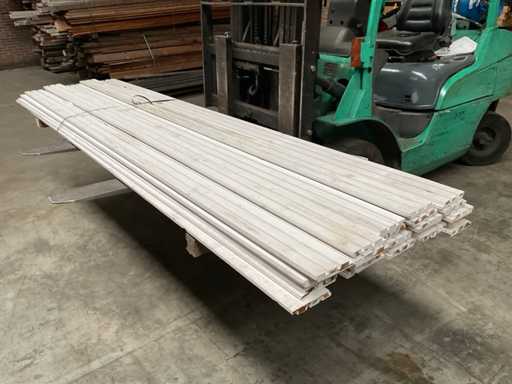 Douglas Doppel-Rhombusprofil weiß 300x14,5x2,1 cm (23x)