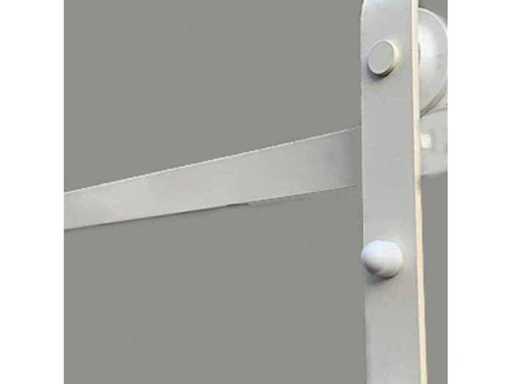 (50x) Schiebetürschiene weiß 250 cm (mit Montagematerial)