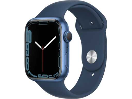 Apple - Series 7 - Smartwatch GPS Blau Aluminium