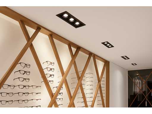 10 x Verstelbare Inbouwspot (EP-3) – GU10 – Zwart – Verstelbare Binnenring 