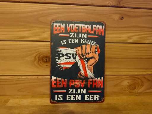 Metalen reclamebord 30x20cm