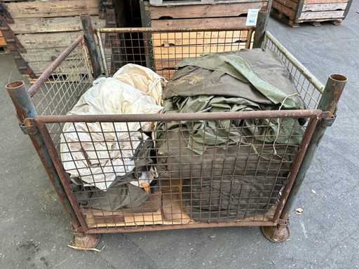 Party tent cloth and groundsheet