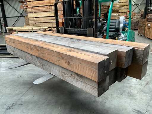 Douglas-Gartenpfosten 250x20x20 cm (8x)