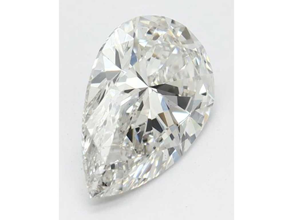 Diamant - 1.01 karaat diamant (gecertificeerd)
