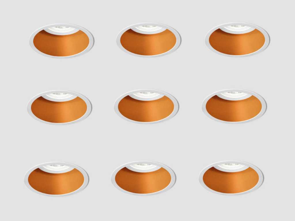 24 x Solo Deep recessed spotlights white/gold