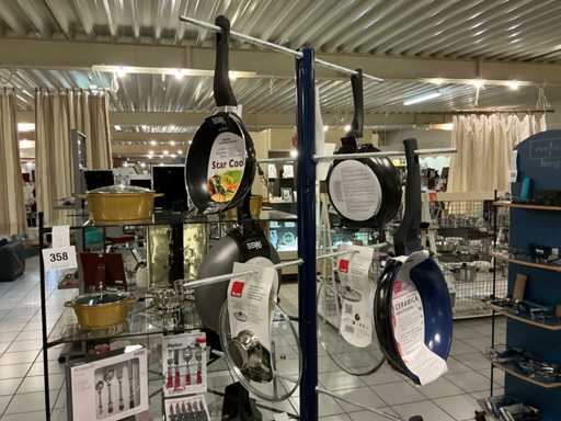 Ssw/Gsw Diverse pannen (8x) en glazen deksels