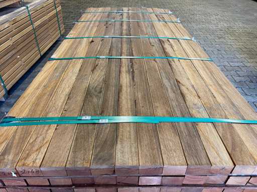 Guyana Teak Lineale gehobelt 1850x68x45mm (84x)