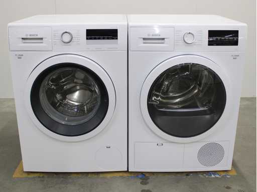 Seria Bosch|4 mașină de spălat AquaStop EcoSilence Drive & seria Bosch|6 uscător