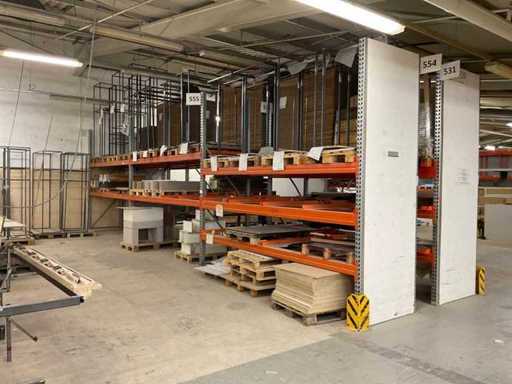 Heavy-duty shelf, with contents