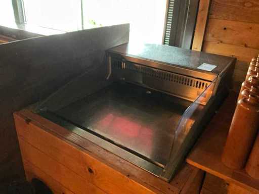 Vitrină frigorifică încorporată din oțel inoxidabil Beuk Horeca cu scurgere