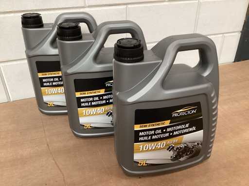 Protection 10W40 motorolie, 5 liter (3x)