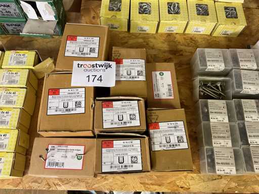 8 x  dozen inox houtschroeven