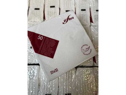 Euro Products Infibra Infibra Napkin 100% cellulosa bianca 2 strati 33x33 cm (23400x)