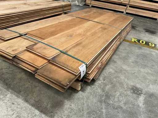 Eiken vloerdelen 20x220 mm ca 24 m²
