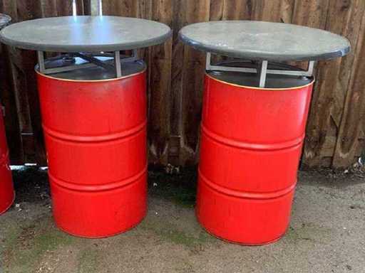 Tavolo da bar per tamburi d'olio (2x)