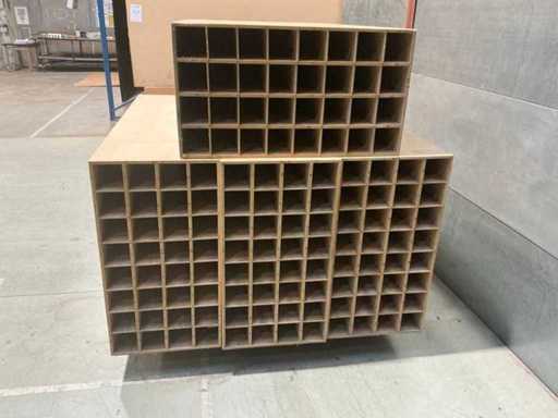 Wood sorting Cabinet/shelf (4x)