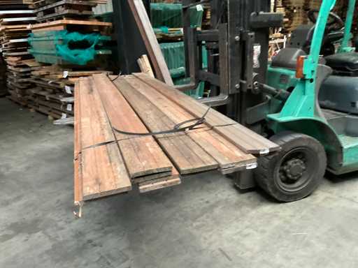 Harthölzer-Gartenplanke 270x14,5x1,8 cm (11x)