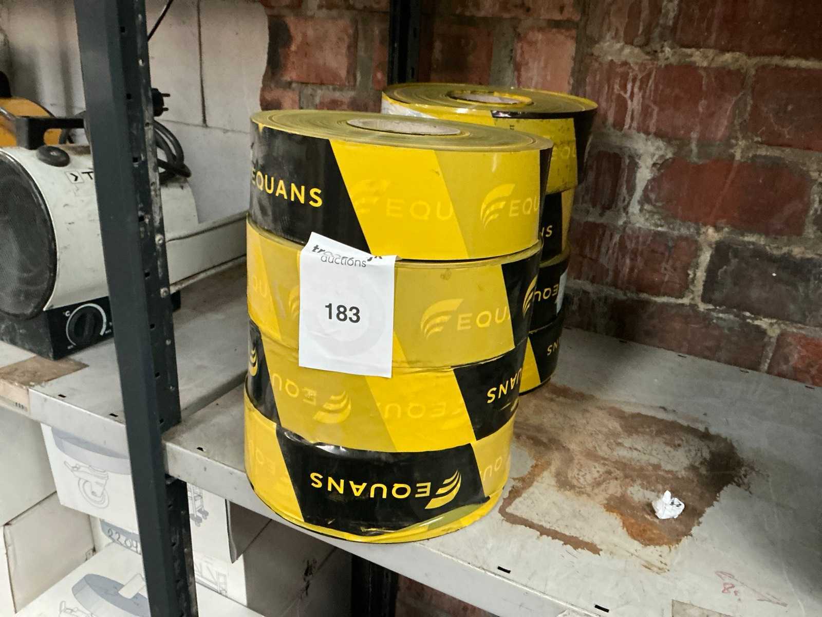 Safety tape black-yellow (8x)