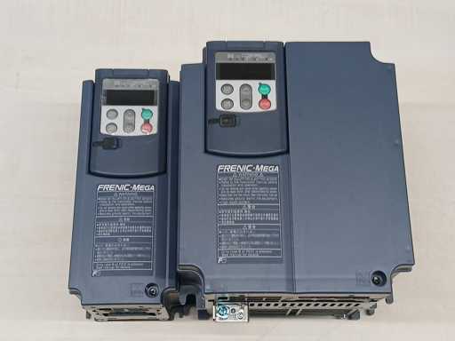 FUJI ELECTRIC FRN11G1E-2J 2× Fuji Electric FRENIC-MEGA FRN11G1E-2J frequentieomvormers