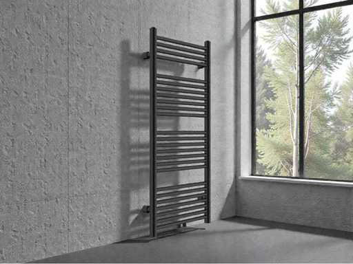 Design radiator 55x180cm satin black
