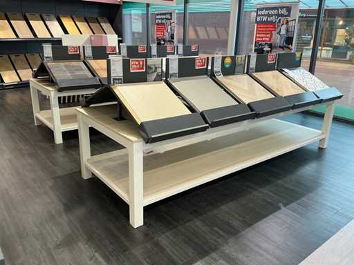 Tabella di presentazione con campioni di vinile (2x)