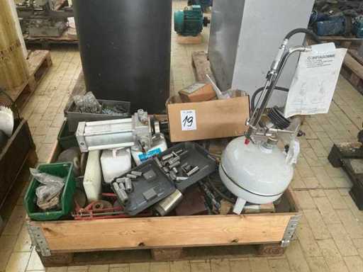 Machinery, spare parts and warehouse stocks