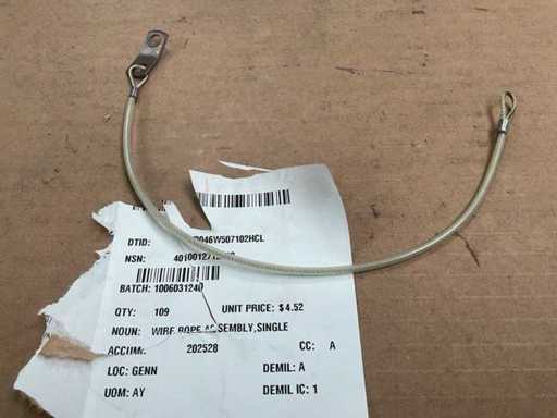 Wire rope assembly (109x)