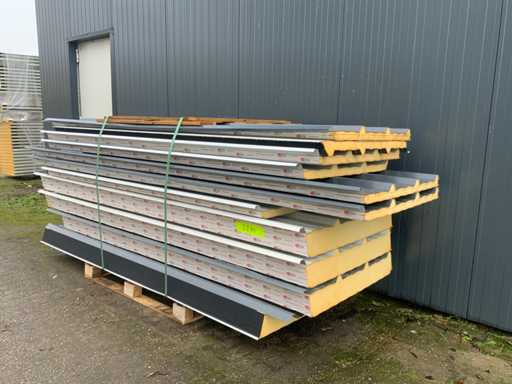 Profilo SAB - Vari pannelli sandwich sul tetto (11x) 27m2. 