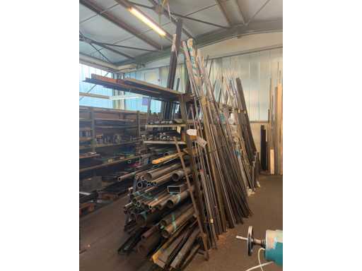   Bar shelf with contents