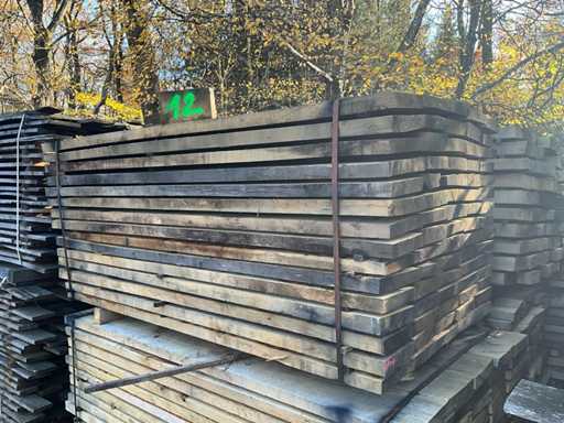 Set di 75 assi di legno di quercia rustica